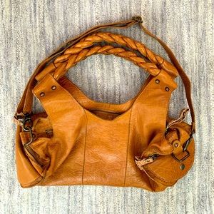 Anthro Nest Leather Braided bag
